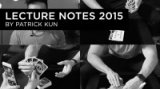 Lecture Note 2015 by Patrick Kun
